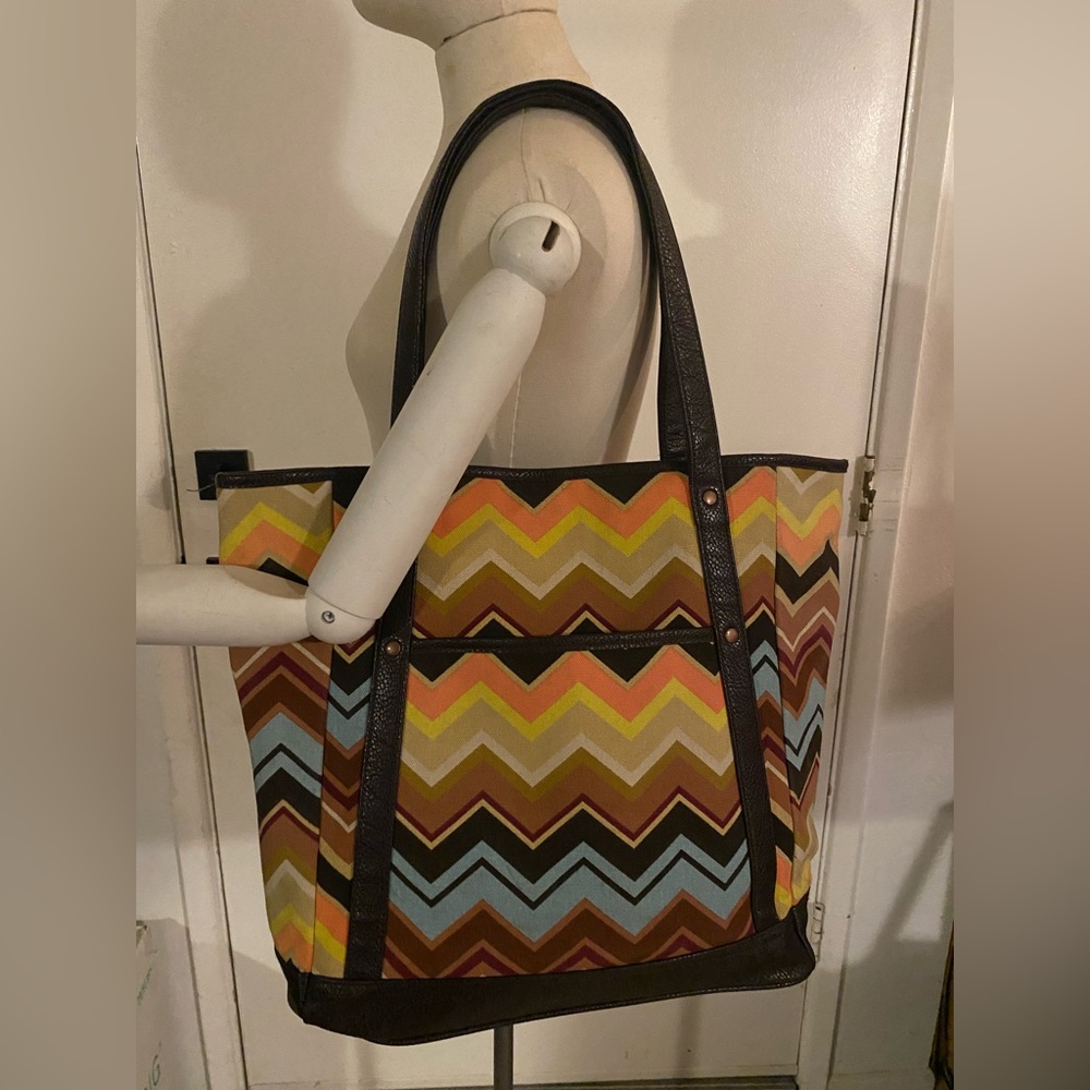 Chevron Patterned Tote Bag